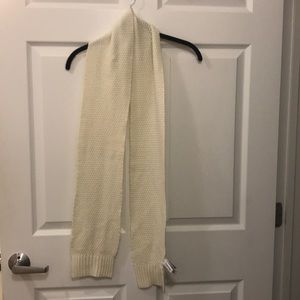 Calvin Klein cream knit scarf